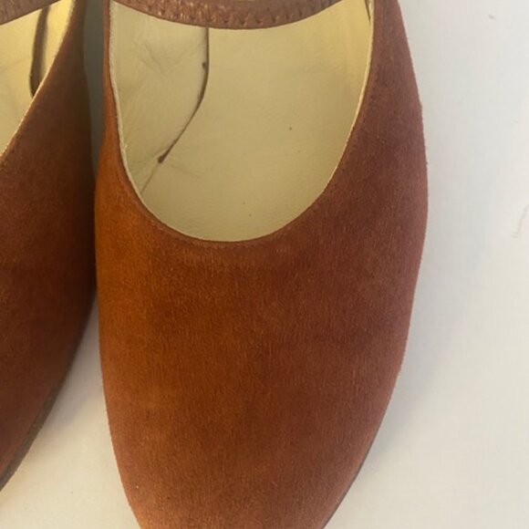 Sesto Meucci Brown Suede Mary Jane Women's slip on Mule, Size 8.5 - Picture 7 of 7
